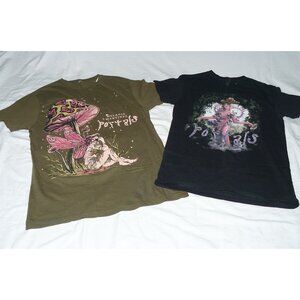Melanie Martinez Portals Mushroom Fairy & Album Cover T Shirt Lot, SZ S & M? GUC